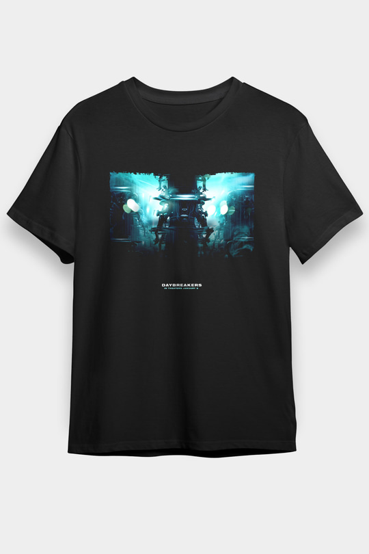 Vampir İmparatorluğu (Daybreakers) Baskılı Siyah T-shirt