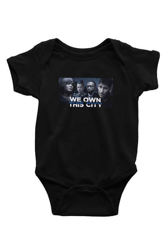 Unisex We Own This City Baskılı Siyah Bebek Body - Zıbın