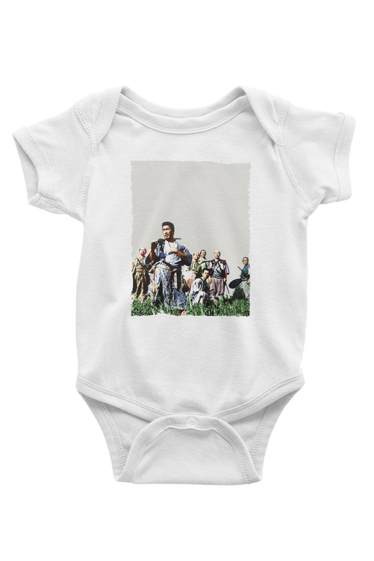 Unisex Yedi Samuray (Seven Samurai) Baskılı Bebek Body - Zıbın