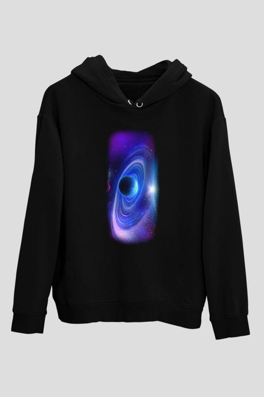 Uzay Siyah Unisex Hoodie