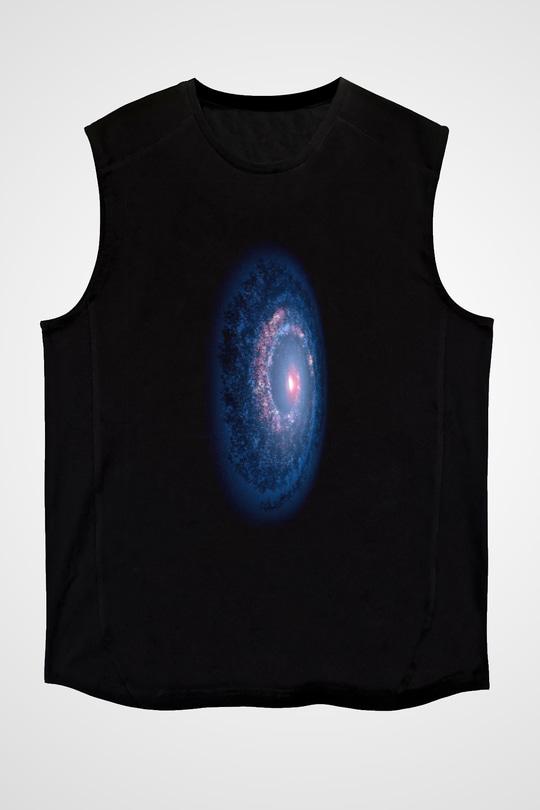 Uzay Siyah Unisex Kolsuz Tişört