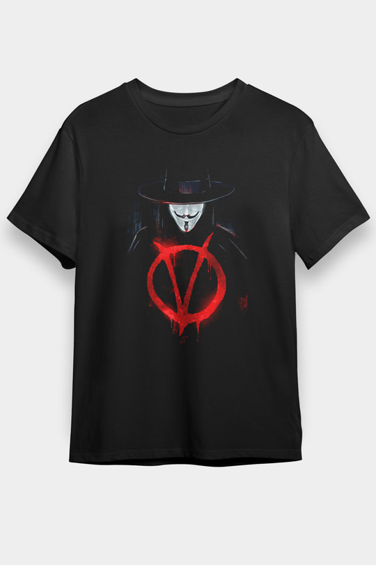Vendetta Siyah Unisex Tişört T-Shirt
