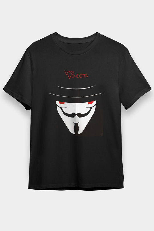 Vendetta Siyah Unisex Tişört T-Shirt