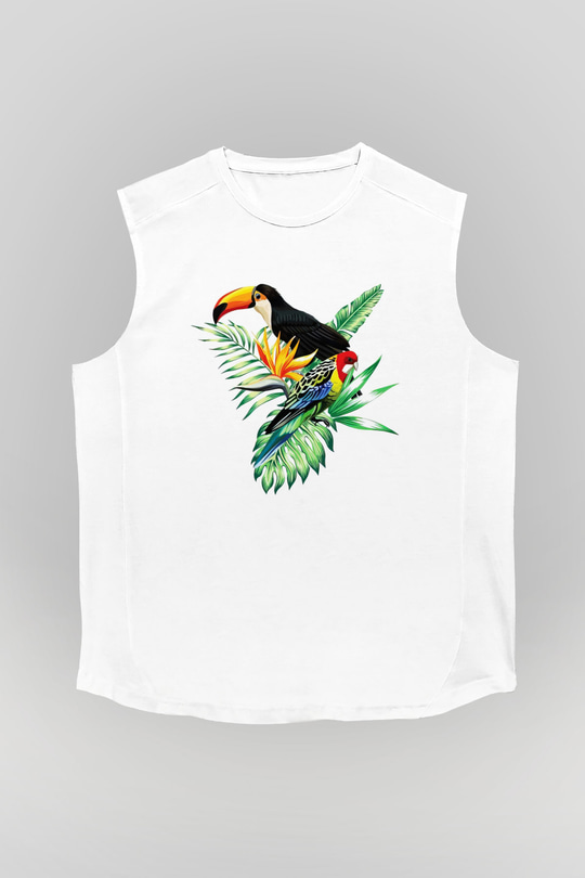 Veteriner Beyaz Unisex Kolsuz Tişört