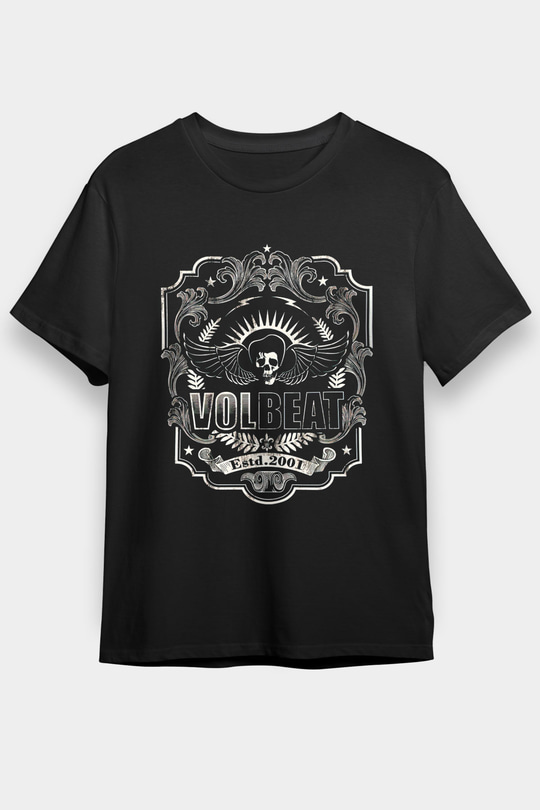 Volbeat Siyah Unisex Tişört T-Shirt - TişörtFabrikası