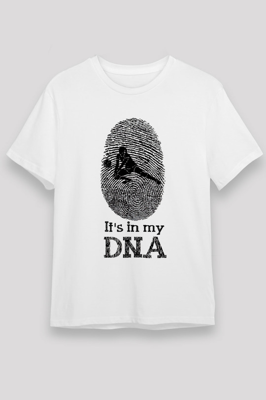 Voleybol Baskılı Unisex Beyaz Tişört - Tshirt