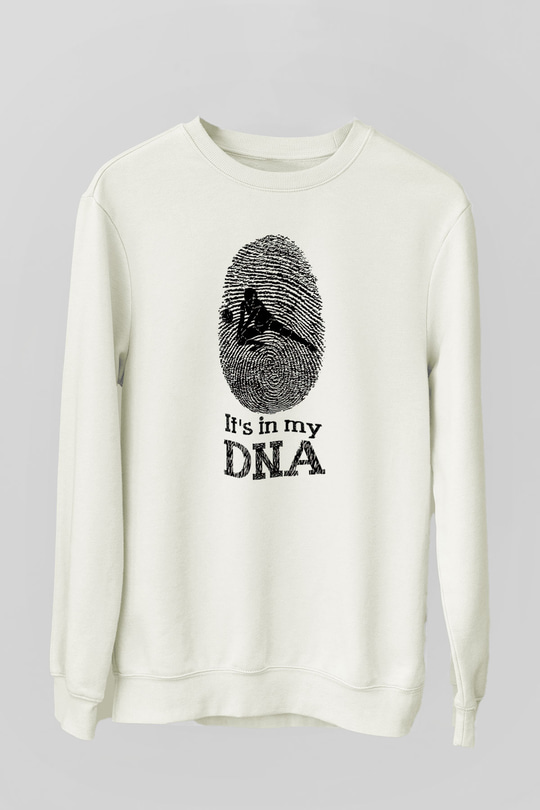 Voleybol Baskılı Unisex Ekru Sweatshirt