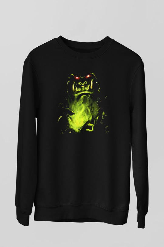 Warcraft Siyah Unisex Sweatshirt