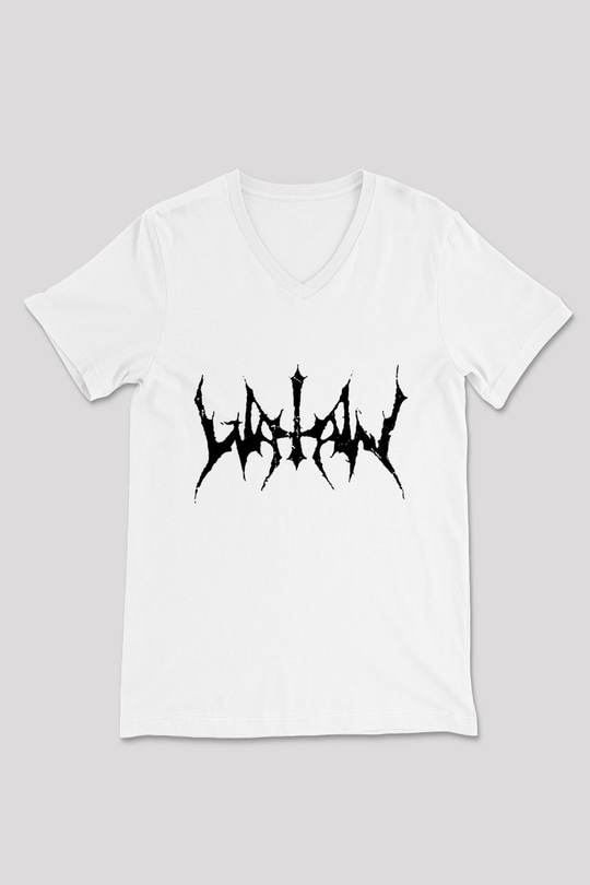 Watain Beyaz Unisex V Yaka Tişört T-Shirt
