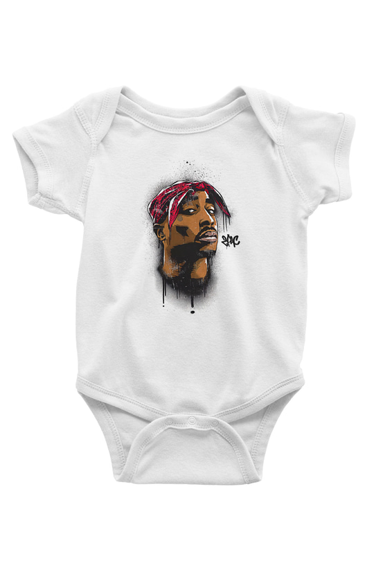 West Side Connection Baskılı Beyaz Unisex Bebek Body - Zıbın