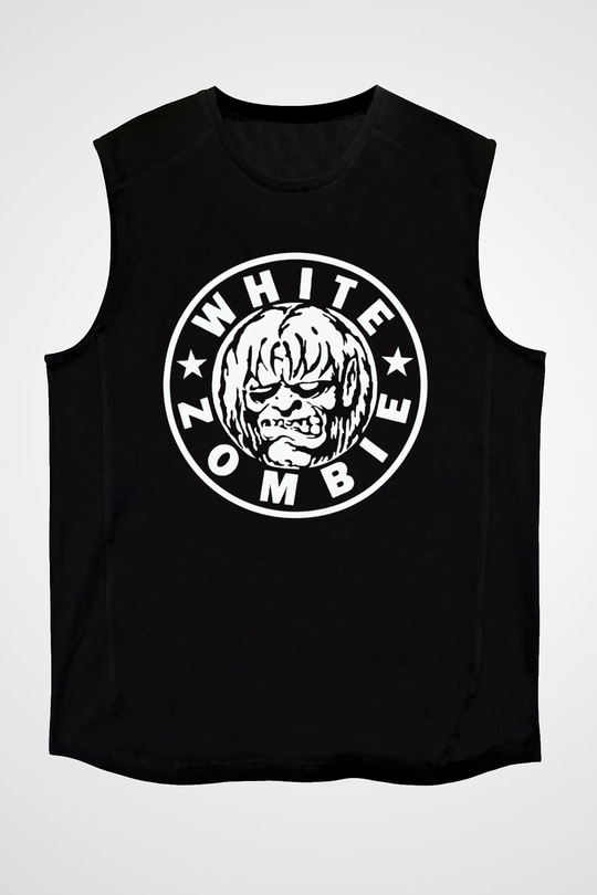 White Zombie Siyah Unisex Kolsuz Tişört