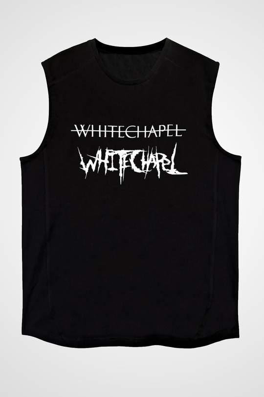 Whitechapel Siyah Unisex Kolsuz Tişört