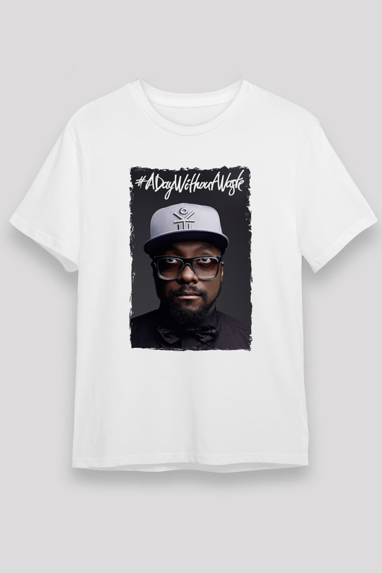 Will.I.Am Beyaz Unisex Tişört T-Shirt - TişörtFabrikası