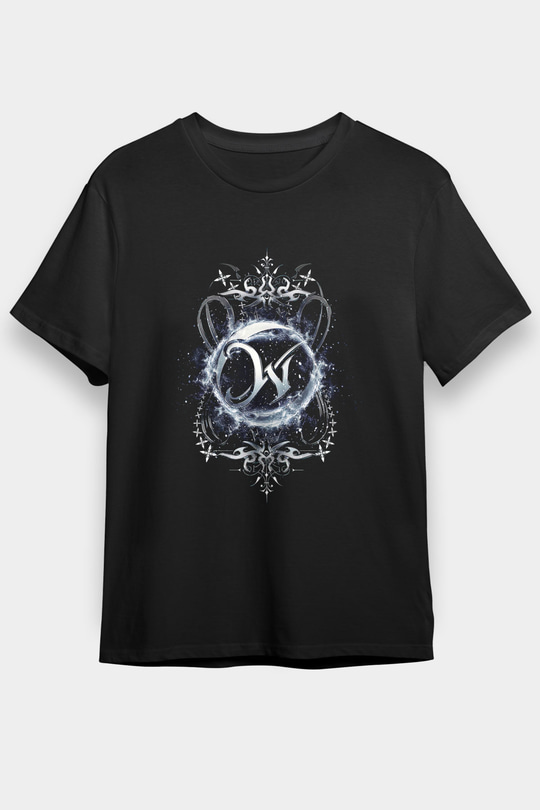 Wintersun Baskılı Unisex Siyah Tişört - Tshirt