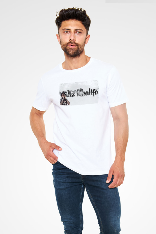 Wiz Khalifa Beyaz Unisex Tişört T-Shirt - TişörtFabrikası