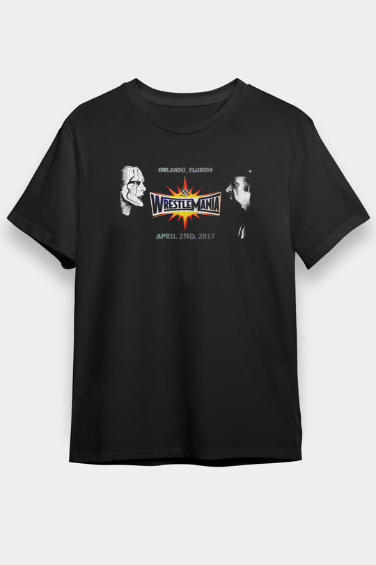 WrestleMania Siyah Unisex Tişört