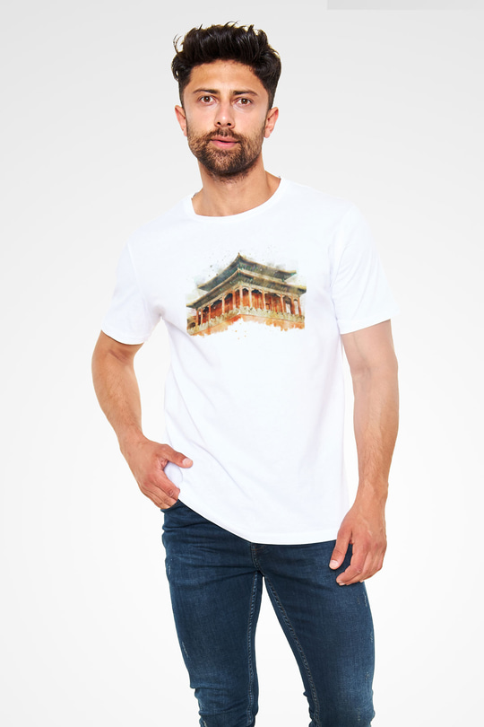 Yasak Şehir Beyaz Unisex Tişört T-Shirt - TişörtFabrikası