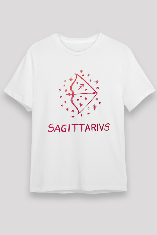 Yay Burcu Unisex Baskılı Beyaz Tişört - Tshirt