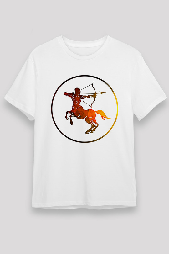 Yay Burcu Unisex Baskılı Beyaz Tişört - Tshirt