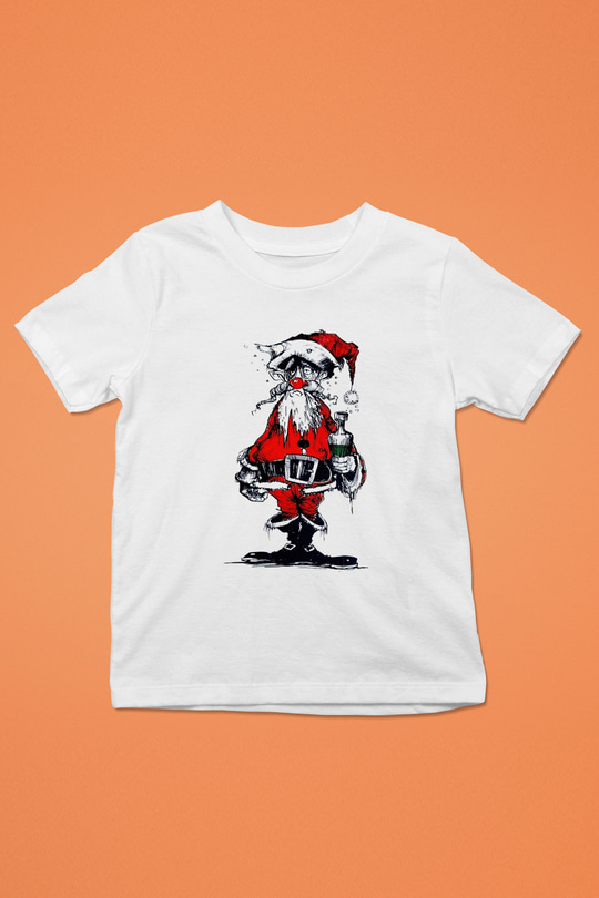 Yılbaşı Beyaz Unisex Çocuk Tişört