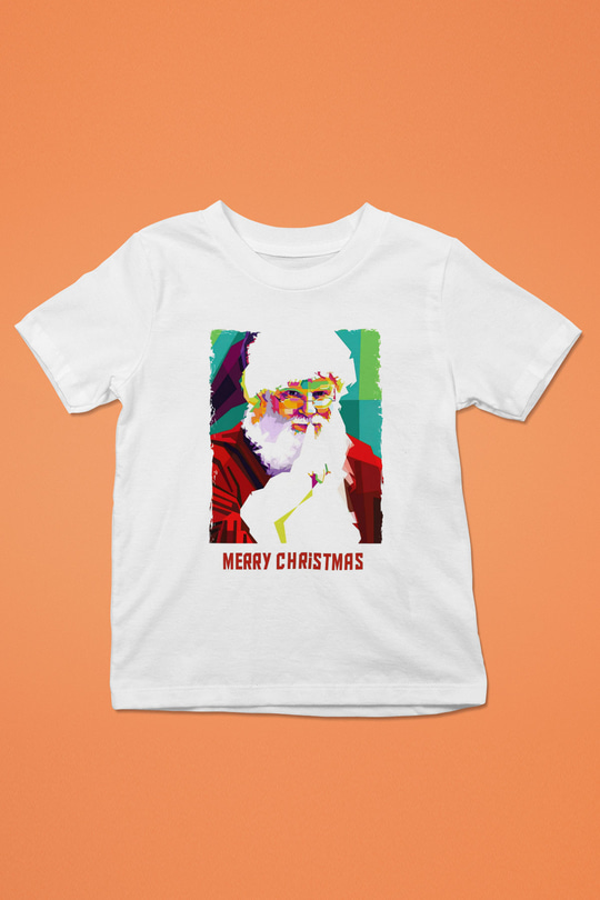 Yılbaşı Beyaz Unisex Çocuk Tişört