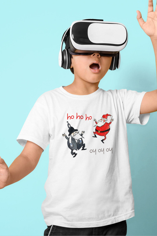 Yılbaşı Beyaz Unisex Çocuk Tişört