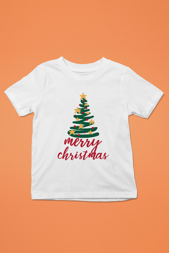 Yılbaşı Beyaz Unisex Çocuk Tişört