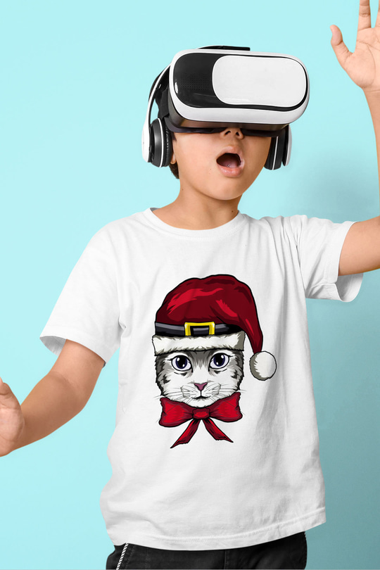 Yılbaşı Beyaz Unisex Çocuk Tişört