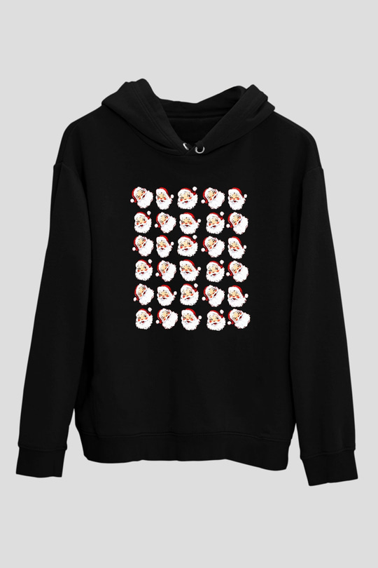 Yılbaşı Siyah Unisex Hoodie