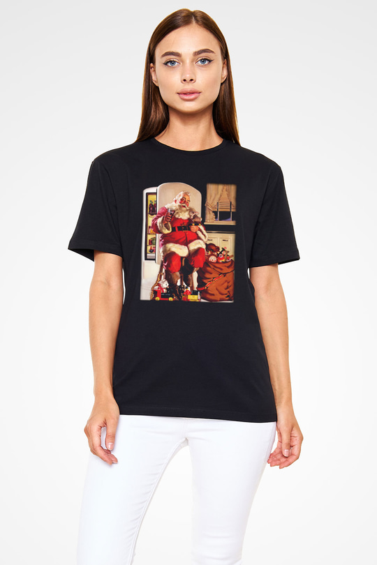 Yılbaşı Siyah Unisex Tişört T-Shirt - TişörtFabrikası
