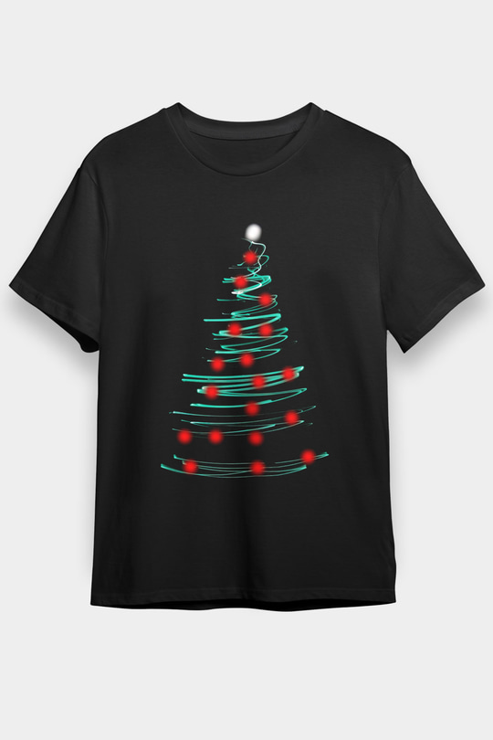 Yılbaşı Yeni Yıl Christmas Siyah Unisex Tişört T-Shirt - TişörtFabrikası