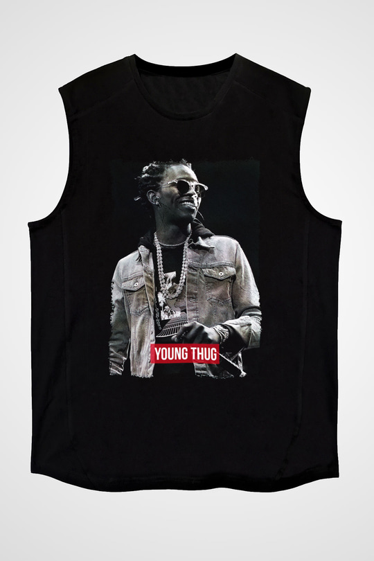 Young Thug Siyah Unisex Kolsuz Tişört