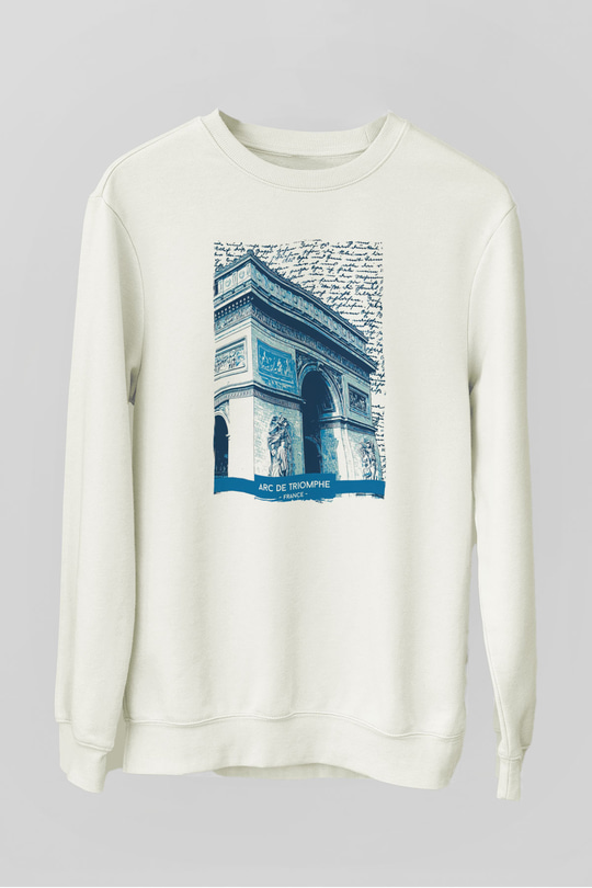 Zafer Takı Beyaz Unisex Sweatshirt
