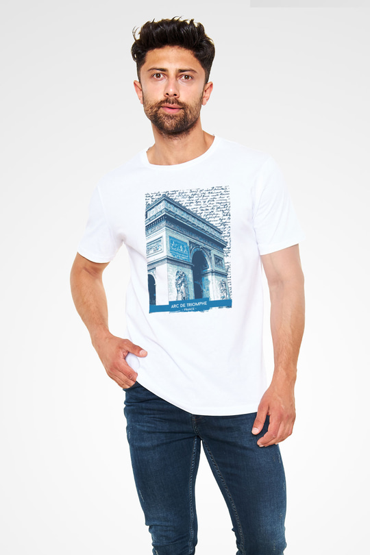 Zafer Takı Beyaz Unisex Tişört T-Shirt - TişörtFabrikası