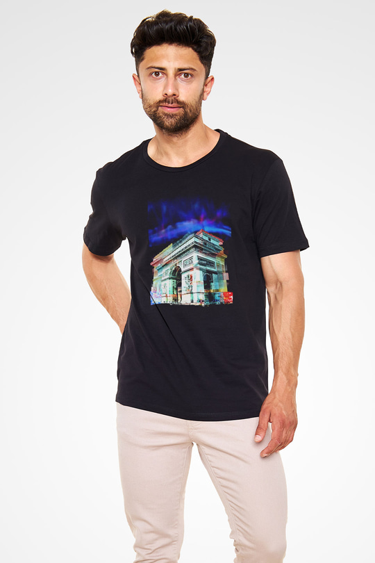 Zafer Takı Siyah Unisex Tişört T-Shirt - TişörtFabrikası