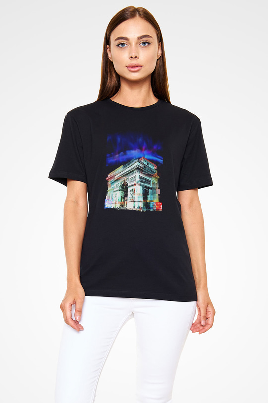 Zafer Takı Siyah Unisex Tişört T-Shirt - TişörtFabrikası