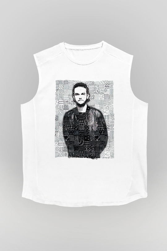 Zedd Beyaz Unisex Kolsuz Tişört