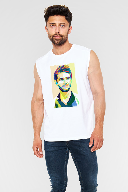 Zedd Beyaz Unisex Kolsuz Tişört