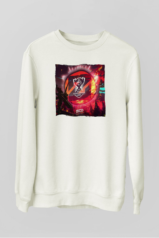 Zedd Beyaz Unisex Sweatshirt