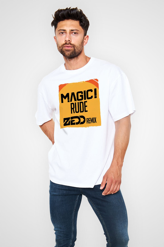 Zedd Beyaz Oversize Tişört Oversize T-shirt - TişörtFabrikası