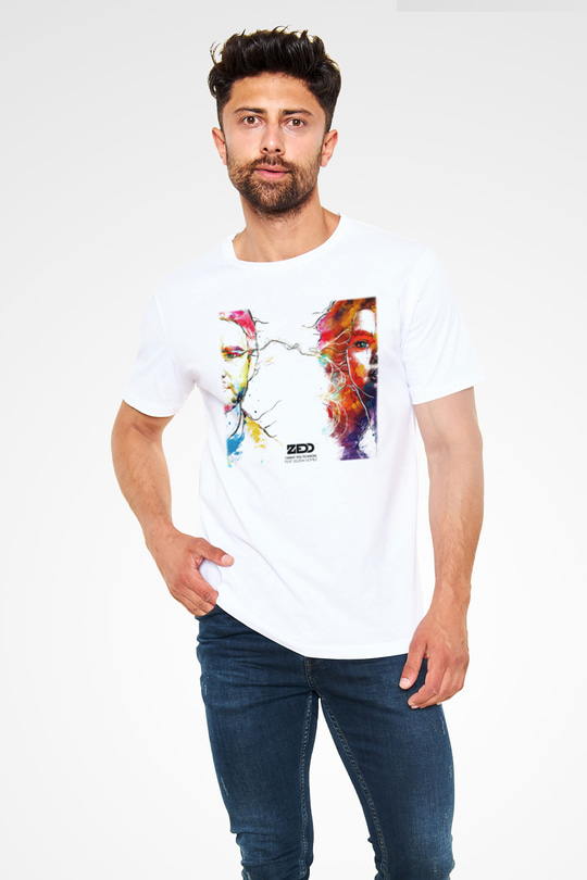 Zedd Beyaz Unisex Tişört T-Shirt - TişörtFabrikası