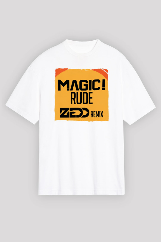 Zedd Beyaz Oversize Tişört Oversize T-shirt - TişörtFabrikası