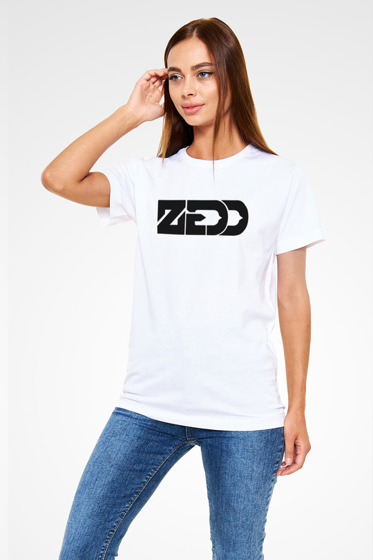 Zedd Beyaz Unisex Tişört T-Shirt - TişörtFabrikası