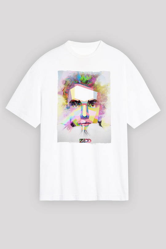 Zedd Beyaz Oversize Tişört Oversize T-shirt - TişörtFabrikası