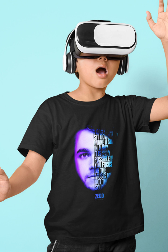 Zedd Siyah Unisex Çocuk Tişört