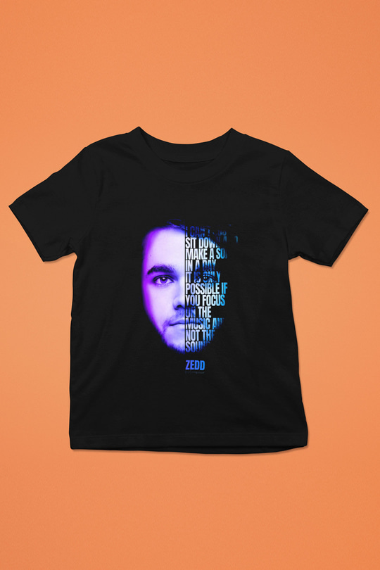 Zedd Siyah Unisex Çocuk Tişört