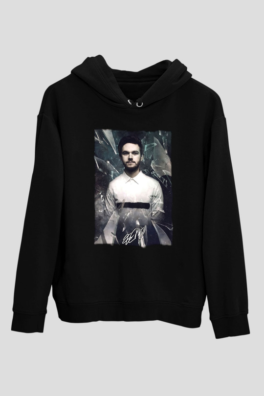 Zedd Siyah Unisex Kapüşonlu Sweatshirt