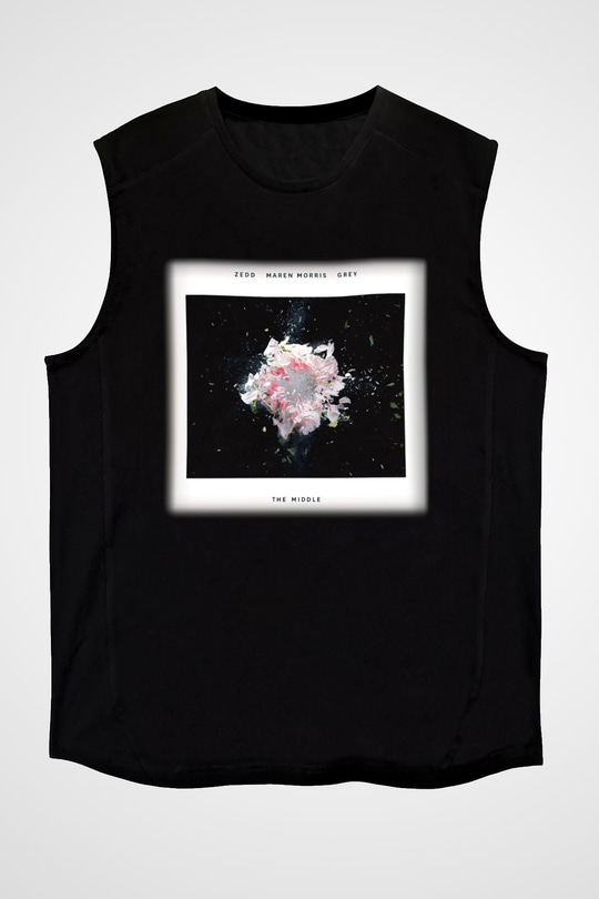 Zedd Siyah Unisex Kolsuz Tişört