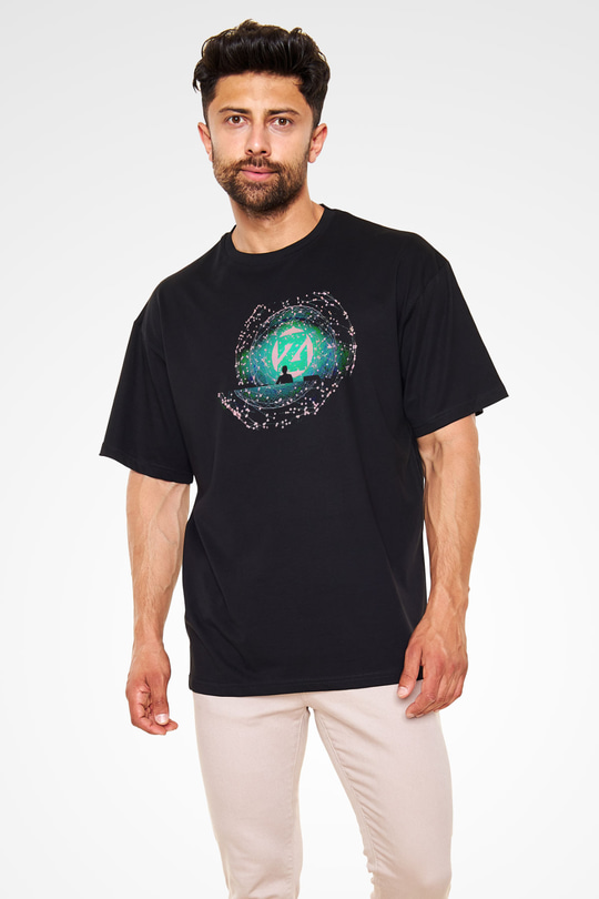 Zedd Siyah Oversize Tişört Oversize T-shirt - TişörtFabrikası