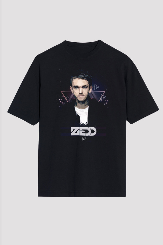 Zedd Siyah Oversize Tişört Oversize T-shirt - TişörtFabrikası